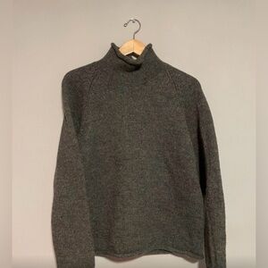 J. Crew Gray Oarsmen Wool Rollneck Sweater